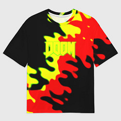 Футболка оверсайз мужская Doom mars abstract, цвет: 3D-принт