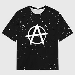 Футболка оверсайз мужская Анархия краски, цвет: 3D-принт