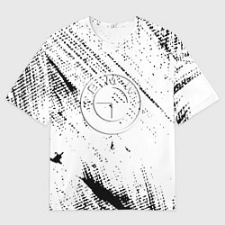 Футболка оверсайз мужская BMW краски, цвет: 3D-принт