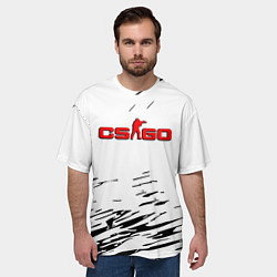 Футболка оверсайз мужская Counter strike краски, цвет: 3D-принт — фото 2