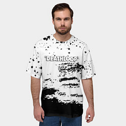 Футболка оверсайз мужская Deathloop чёрные краски, цвет: 3D-принт — фото 2