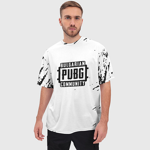 Мужская футболка оверсайз Pubg текстура game / 3D-принт – фото 3