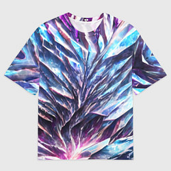 Мужская футболка оверсайз Синий драгоценный камень