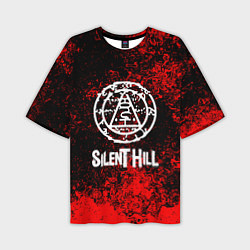Футболка оверсайз мужская Silent hill лого blood, цвет: 3D-принт