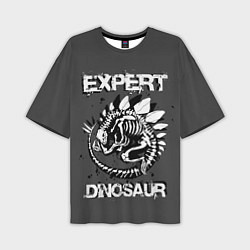 Футболка оверсайз мужская Dinosaur expert, цвет: 3D-принт