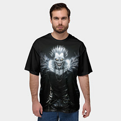 Футболка оверсайз мужская Ryuk - Тетрадь смерти, цвет: 3D-принт — фото 2