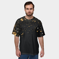 Футболка оверсайз мужская Золотая пыль, цвет: 3D-принт — фото 2