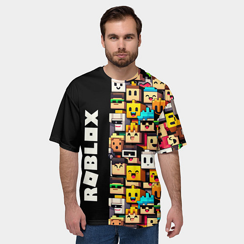 Мужская футболка оверсайз Roblox - game / 3D-принт – фото 3