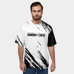Футболка оверсайз мужская Rainbow six краски штрихи, цвет: 3D-принт — фото 2