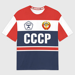 Футболка оверсайз мужская СССР - Союз Советских Социалистических Республик, цвет: 3D-принт