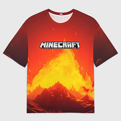 Футболка оверсайз мужская Мир minecraft, цвет: 3D-принт
