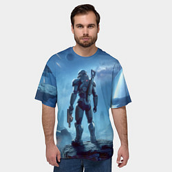 Футболка оверсайз мужская Mass Effect - ai art, цвет: 3D-принт — фото 2