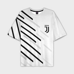 Футболка оверсайз мужская Juventus sport geometry, цвет: 3D-принт