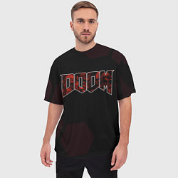 Футболка оверсайз мужская Doom mick gordon, цвет: 3D-принт — фото 2