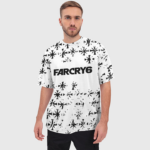 Мужская футболка оверсайз Farcry 6 символика из игры / 3D-принт – фото 3