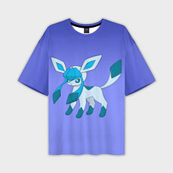 Футболка оверсайз мужская Glaceon Pokemon, цвет: 3D-принт