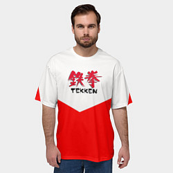 Футболка оверсайз мужская Tekken текстура файтинг япония, цвет: 3D-принт — фото 2