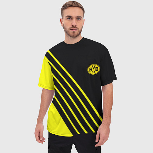 Мужская футболка оверсайз Borussia sport line uniform / 3D-принт – фото 3