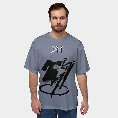 Мужская футболка оверсайз Depeche Mode black celebration / 3D-принт – фото 3