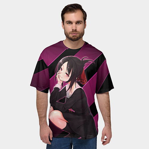 Мужская футболка оверсайз Кагуя из Kaguya sama wa Kokurasetai / 3D-принт – фото 3