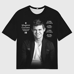Футболка оверсайз мужская Магнус Карлсен, цвет: 3D-принт
