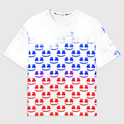 Футболка оверсайз мужская Marshmello russia color, цвет: 3D-принт