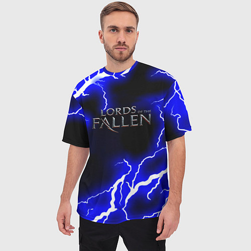 Мужская футболка оверсайз Lord of the fallen steel storm / 3D-принт – фото 3