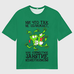 Футболка оверсайз мужская Танцующие жабы, цвет: 3D-принт