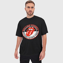 Футболка оверсайз мужская Rolling Stones Established 1962 group, цвет: 3D-принт — фото 2
