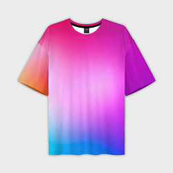 Мужская футболка оверсайз Colorful gradient