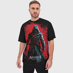 Футболка оверсайз мужская Assassins creed выход из темноты, цвет: 3D-принт — фото 2