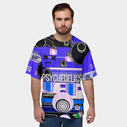 Футболка оверсайз мужская Psychedelics, цвет: 3D-принт — фото 2