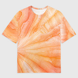 Футболка оверсайз мужская Мандарин абстракция акварель, цвет: 3D-принт