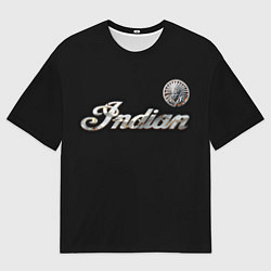 Футболка оверсайз мужская Indian Motorcycles FirenMarble, цвет: 3D-принт