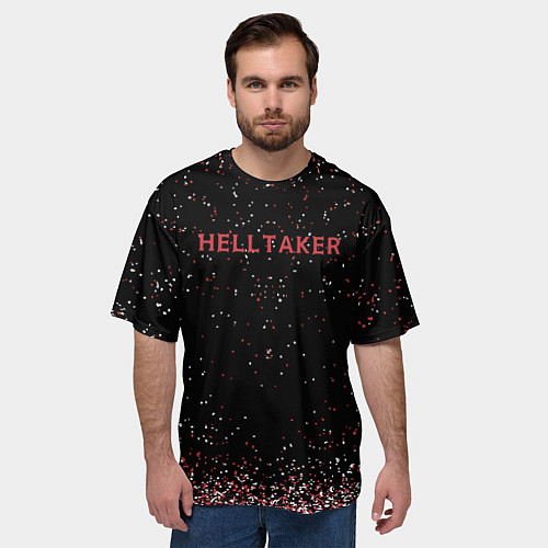 Мужская футболка оверсайз Helltaker демоны / 3D-принт – фото 3