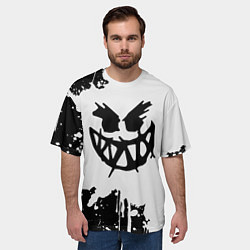 Футболка оверсайз мужская Pyrokinesis Левый Баттл, цвет: 3D-принт — фото 2