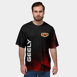 Футболка оверсайз мужская Geely, цвет: 3D-принт — фото 2