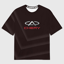 Футболка оверсайз мужская Cherry - logo, цвет: 3D-принт