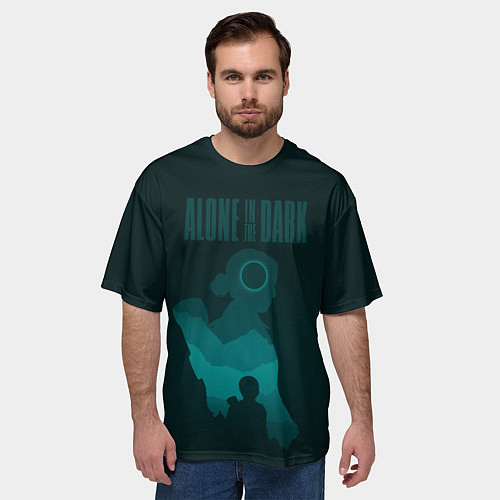 Мужская футболка оверсайз Alone in the dark - Emily / 3D-принт – фото 3