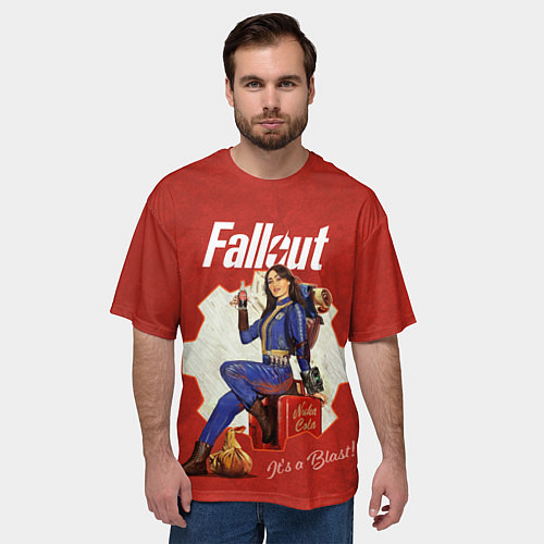 Мужская футболка оверсайз Fallout - Lucy / 3D-принт – фото 3