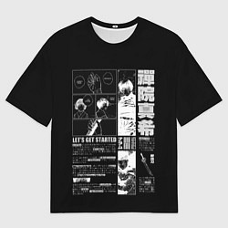 Футболка оверсайз мужская История Маки - Магическая битва, цвет: 3D-принт