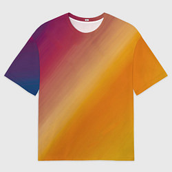 Футболка оверсайз мужская Абстракция солнечный луч, цвет: 3D-принт
