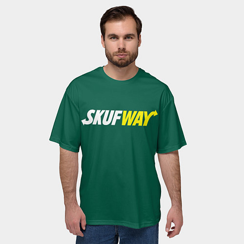 Мужская футболка оверсайз Skuf - way / 3D-принт – фото 3