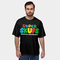Футболка оверсайз мужская Super skufs, цвет: 3D-принт — фото 2