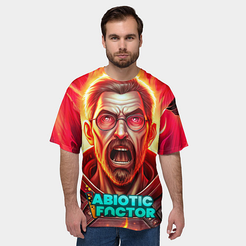 Мужская футболка оверсайз Abiotic Factor персонаж / 3D-принт – фото 3