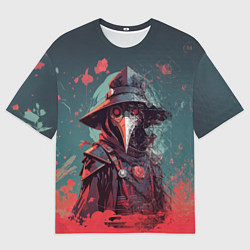 Футболка оверсайз мужская Чумной технодоктор, цвет: 3D-принт