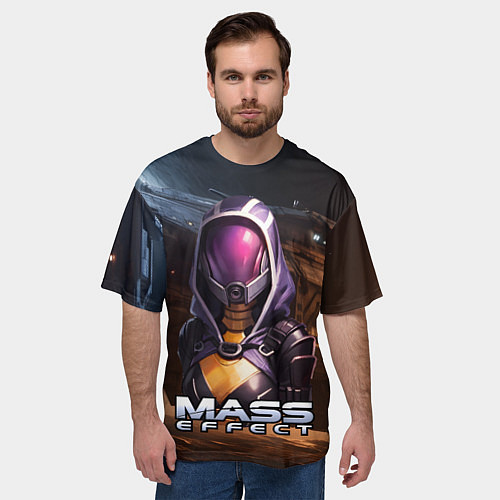 Мужская футболка оверсайз Mass Effect ТалиЗора аватар / 3D-принт – фото 3