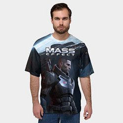 Футболка оверсайз мужская Mass Effect game, цвет: 3D-принт — фото 2