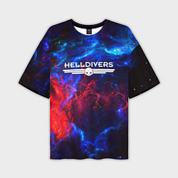 Футболка оверсайз мужская Helldivers: Space Logo, цвет: 3D-принт