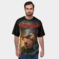 Футболка оверсайз мужская Веном Снейк из игры Metal gear, цвет: 3D-принт — фото 2